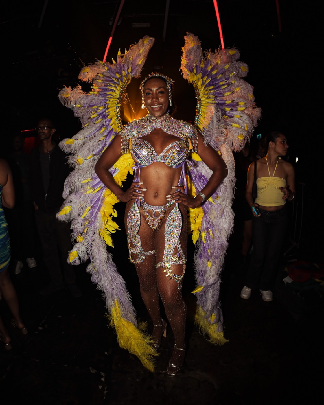 Carnival wing costume at City Splash